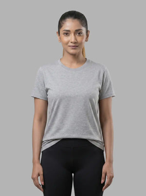 Promo Thread 180 GSM Cotton Round Neck T-Shirts for Women | Soft Regular Fit Tee
