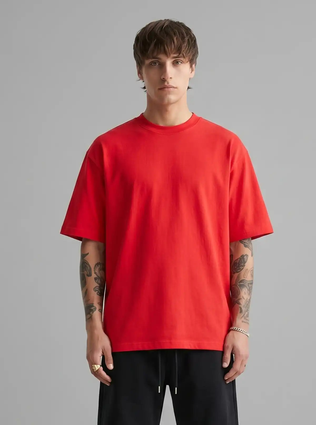 Promo Thread 220 GSM Cotton Oversized T-Shirts for Men | Premium Soft Fit Tee