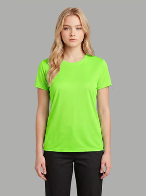 Promo Thread Saleena Dri Fit Round Neck 160 GSM Polyester T-Shirts for Women