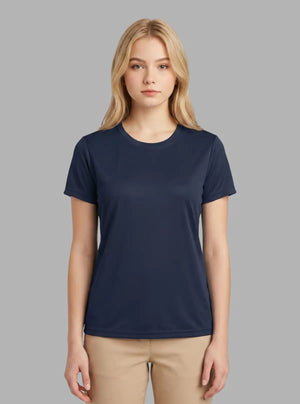 Promo Thread Saleena Dri Fit Round Neck 160 GSM Polyester T-Shirts for Women